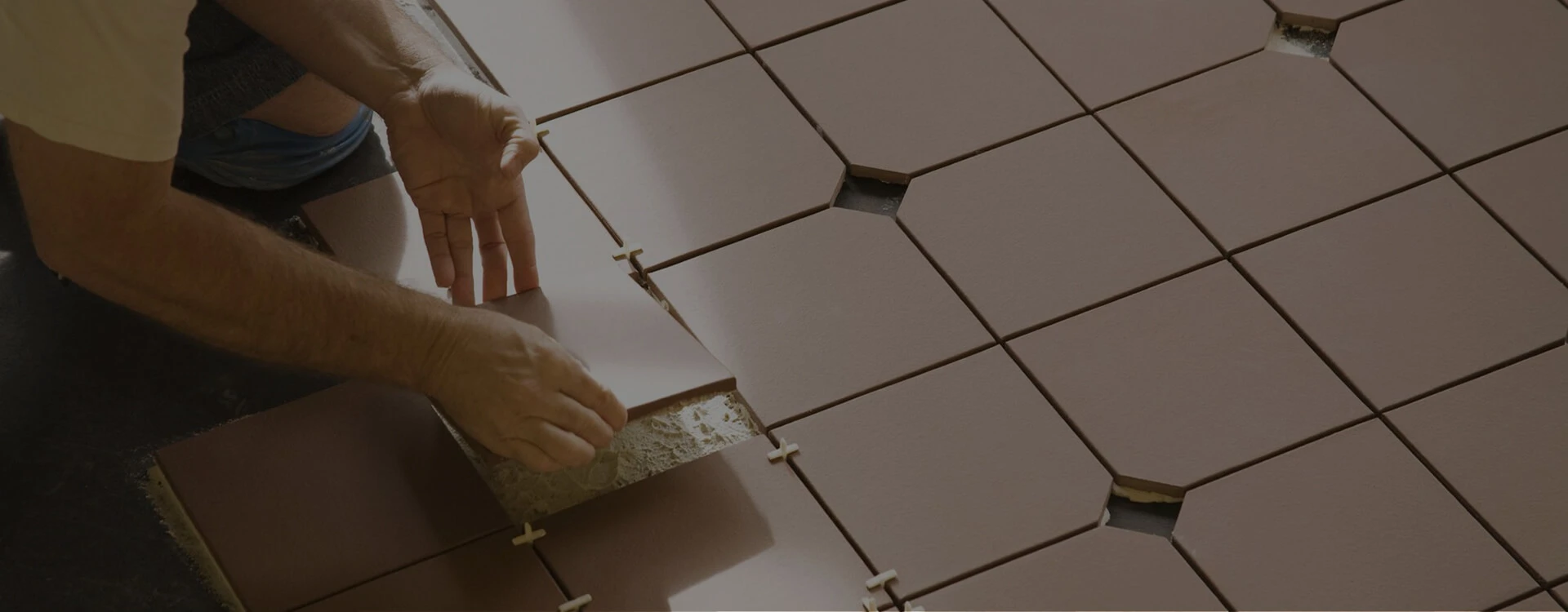 Skilled Turnkey Applicators Laying Vitrified Tiles